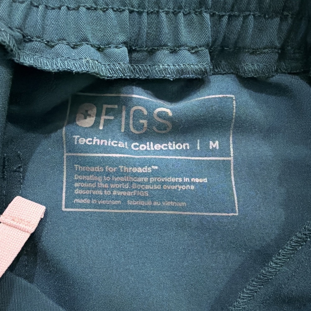 Figs Scrub Pants Bottoms Yola Sz Medium TW2000R Dark Teal PO# 1643 - Picture 8 of 11
